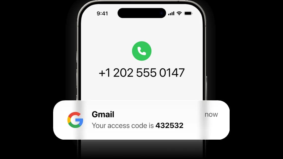 Virtuelle Nummer für Gmail erhalten