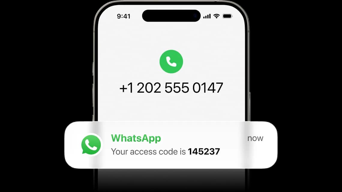Consigue un número de teléfono virtual para WhatsApp