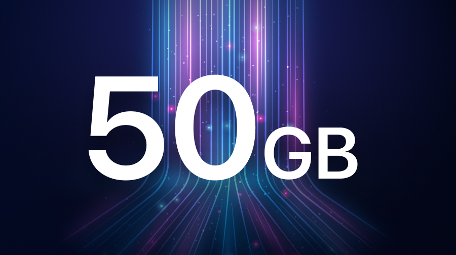 50 GB für weniger als 1 $!