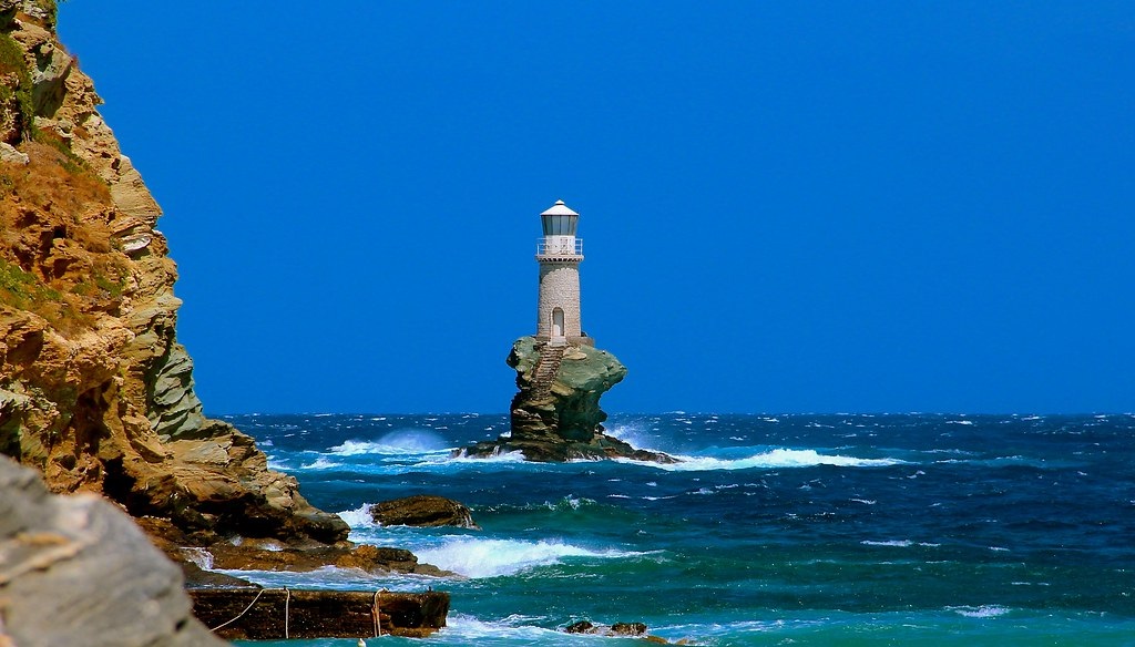 Greece Tourlitis Lighthouse