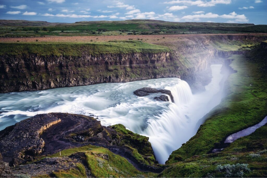 Iceland Gullfoss Waterfall