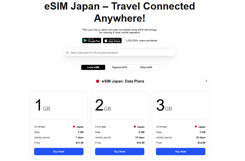 eSIM Plus in Japan