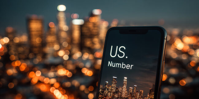 how to get us number in india