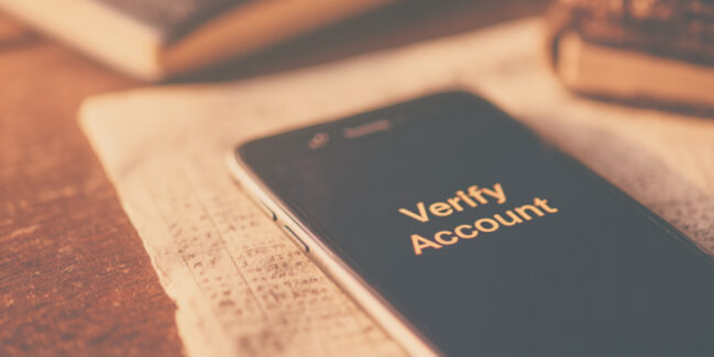phone number to verify account