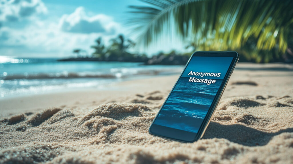 Anonymous sending of text messages