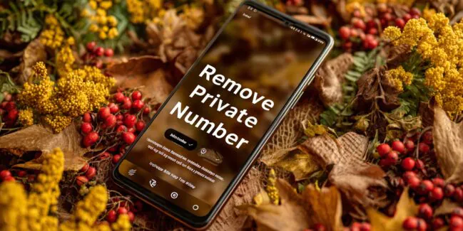 how to remove private number