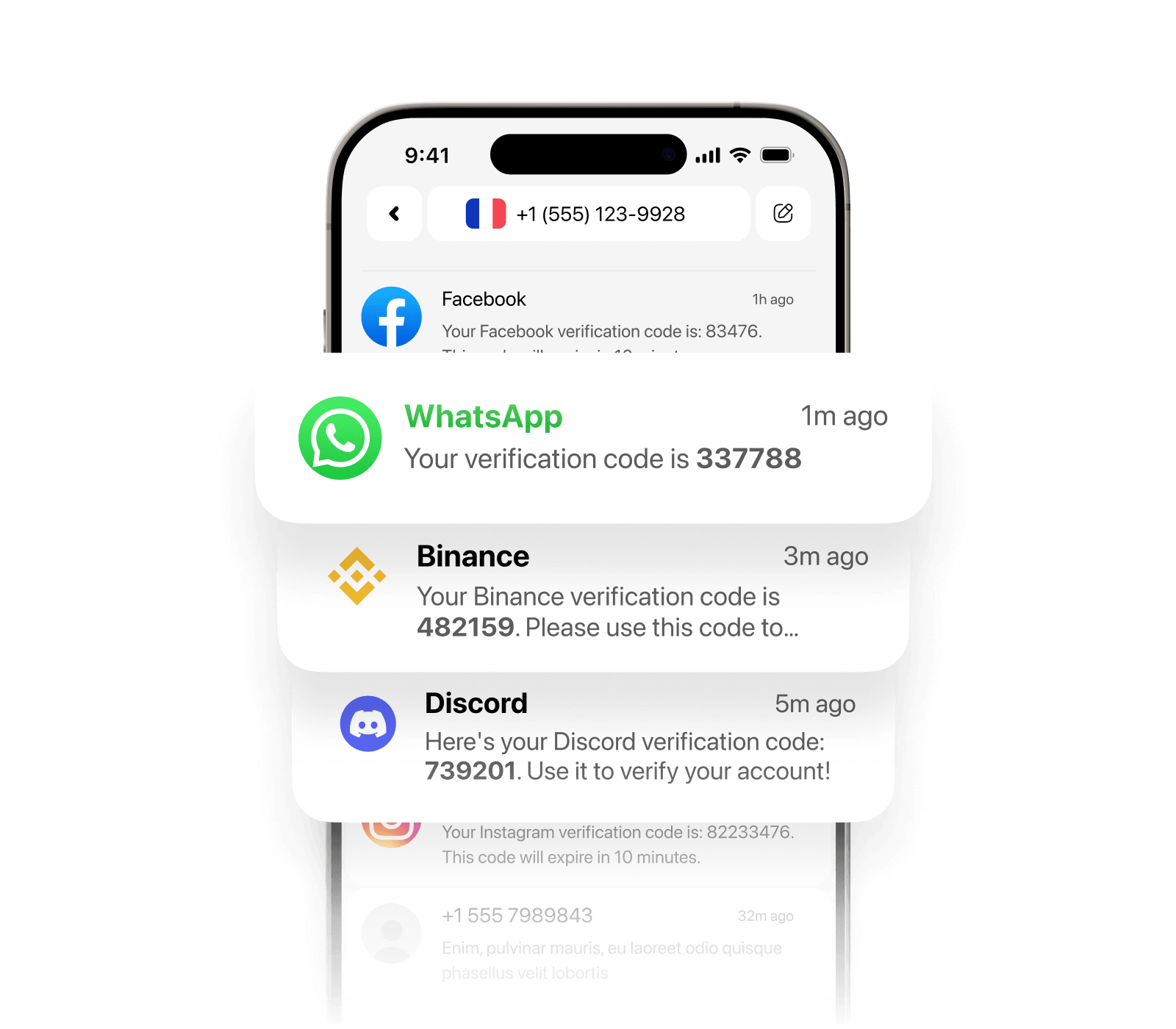 virtual phone number dashboard